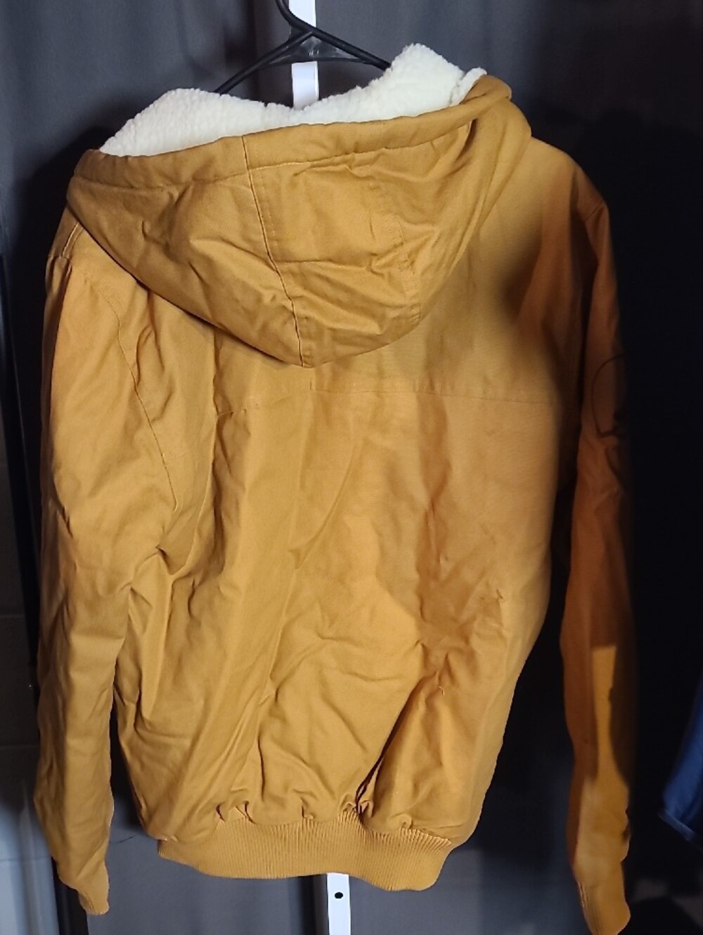 Browns Mustard Hooded Sherpa-Lined Jacket - Picture 2 of 2